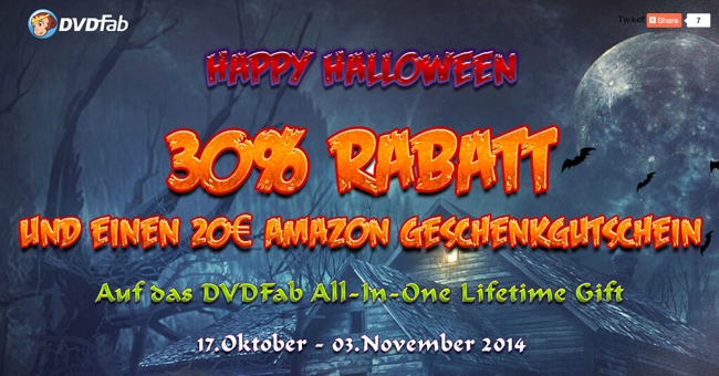 Gutscheine-247.de - Infos & Tipps rund um Gutscheine | DVDFab Halloween Aktion